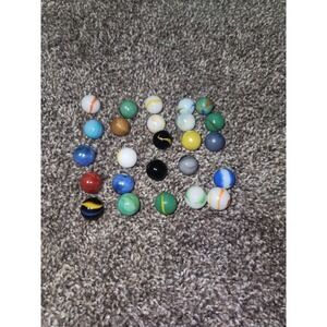 Vintage Marble Lot X 25 Mixed Manufacturers